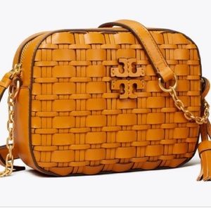 Tory Burch McGraw woven camera bag